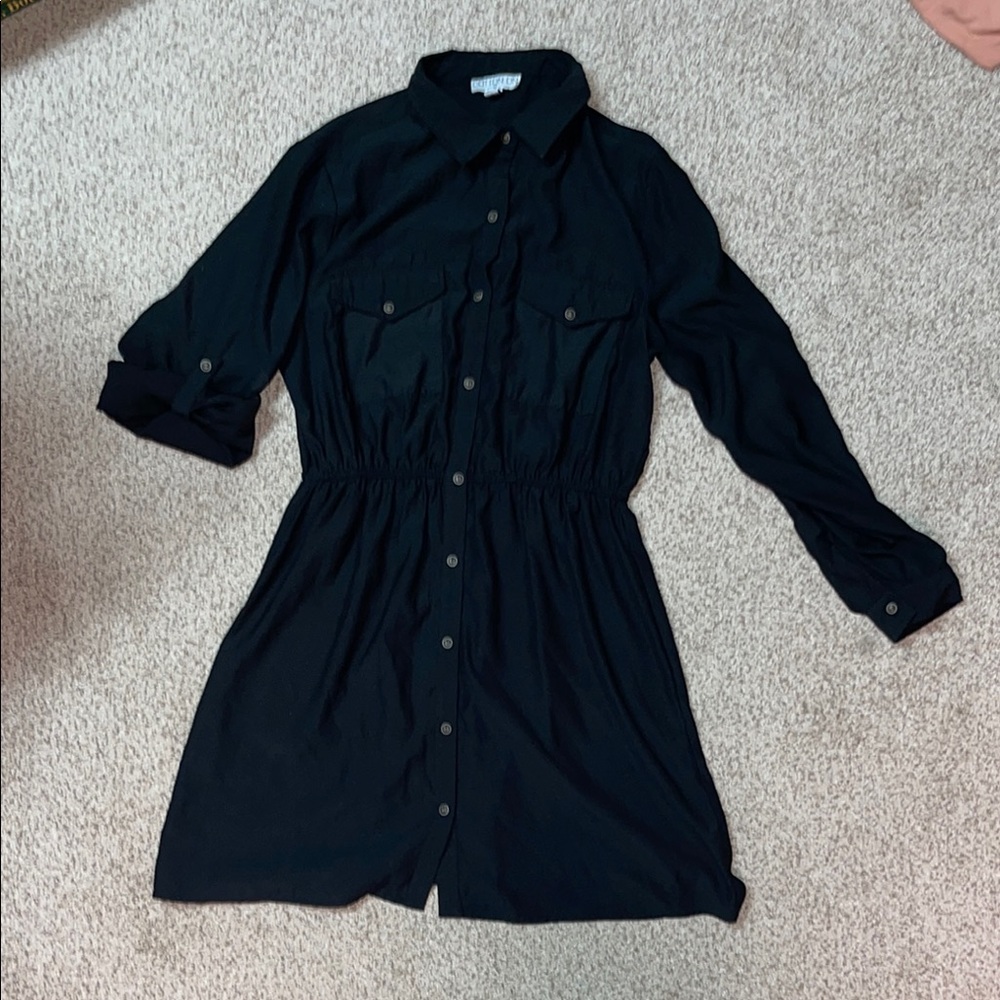 Cotton On Black Long Sleeve Dress